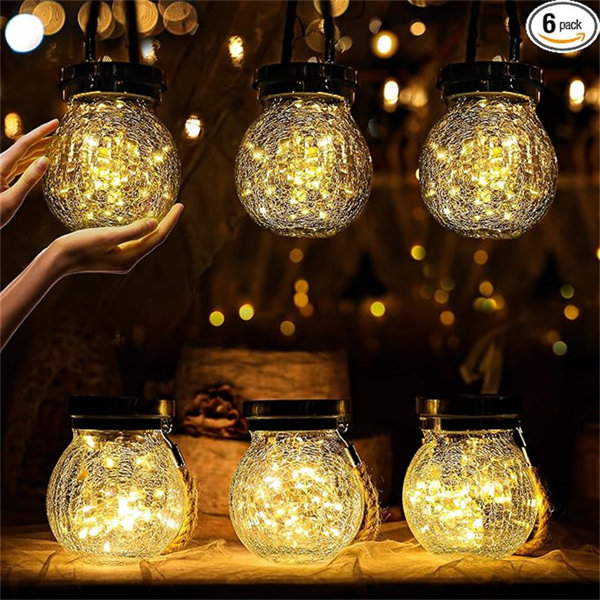 Factory Direct Wholesales NN 6 Pack Solar Lanterns Outdoor Waterproof